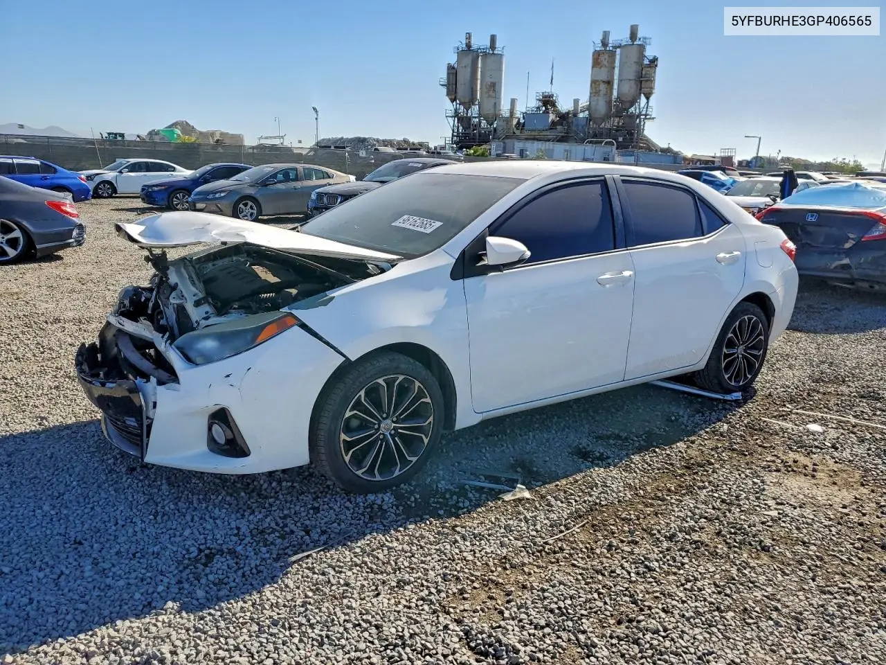 5YFBURHE3GP406565 2016 Toyota Corolla L