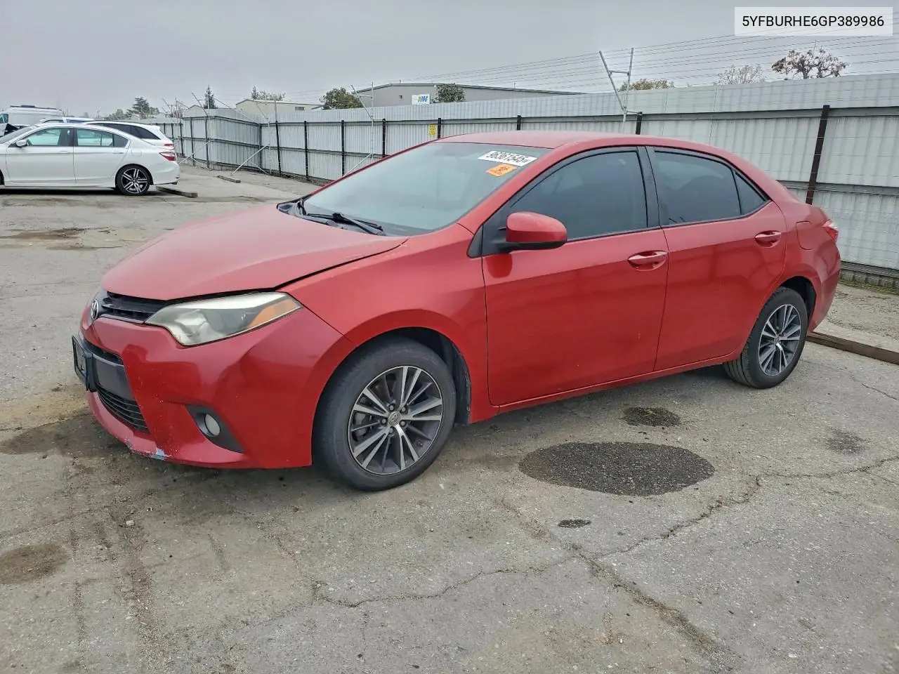 5YFBURHE6GP389986 2016 Toyota Corolla L