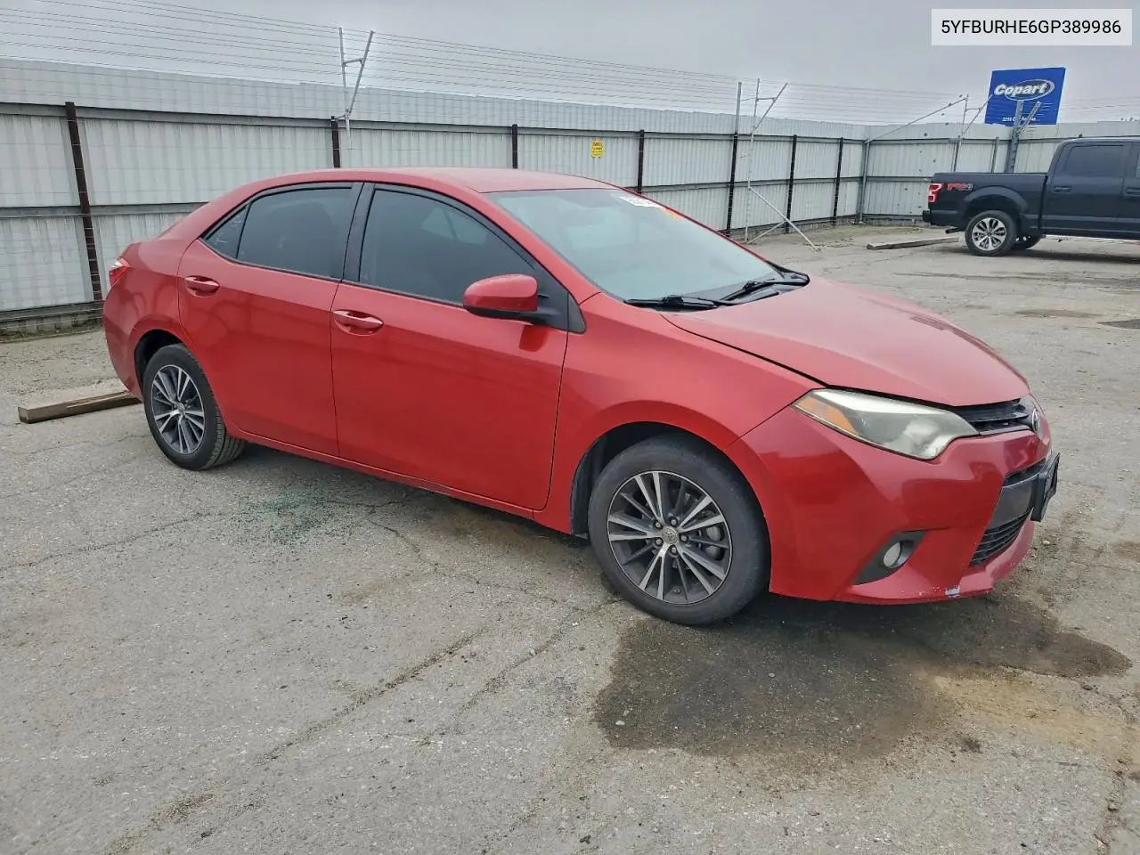 5YFBURHE6GP389986 2016 Toyota Corolla L