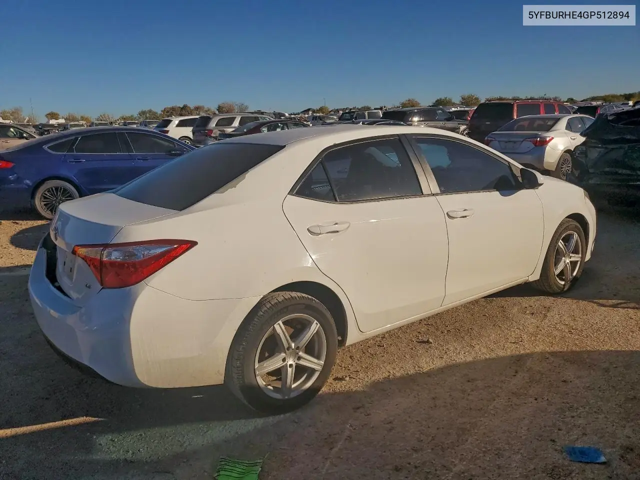 5YFBURHE4GP512894 2016 Toyota Corolla L