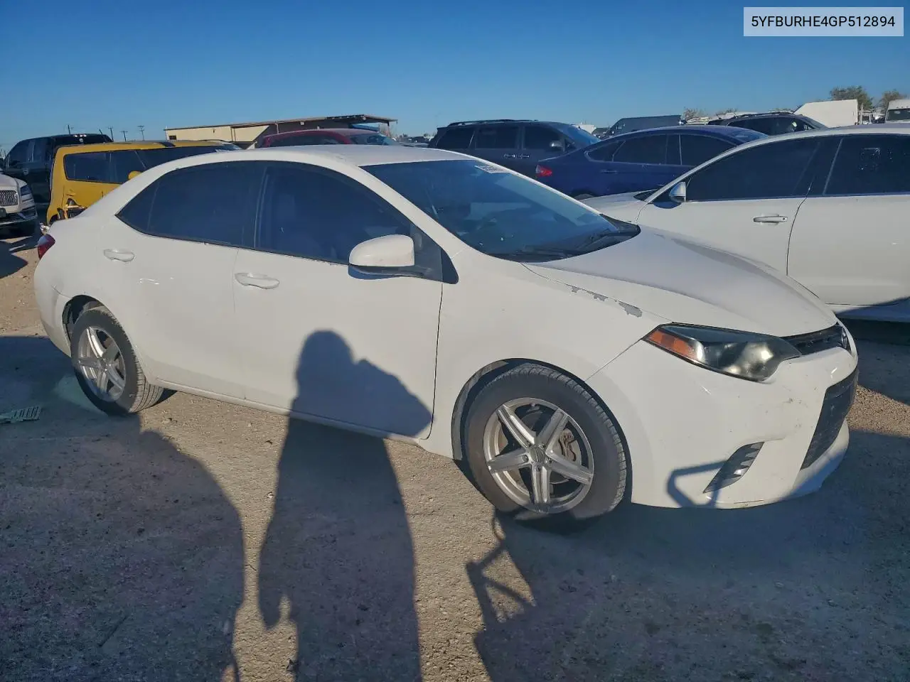 5YFBURHE4GP512894 2016 Toyota Corolla L