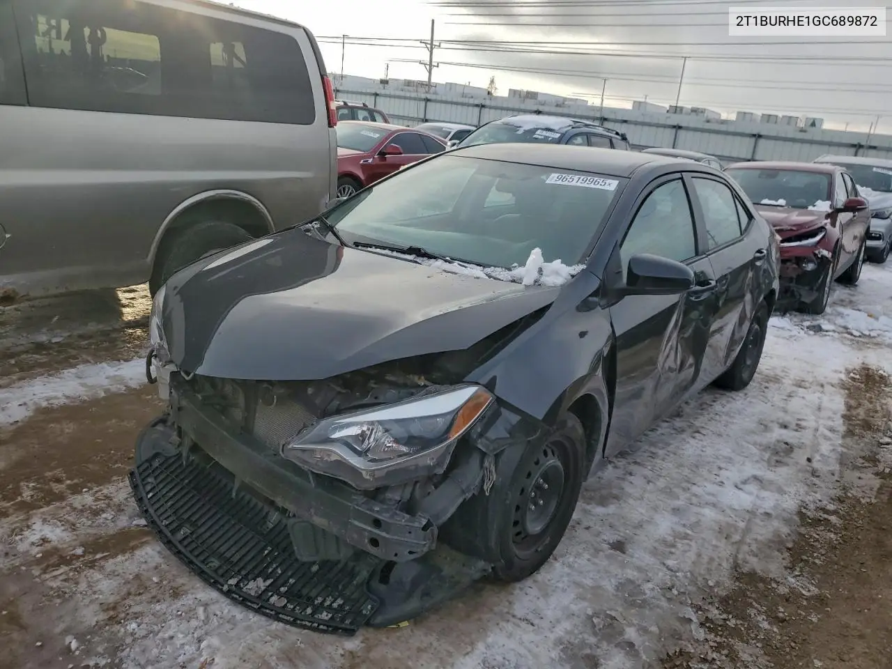 2T1BURHE1GC689872 2016 Toyota Corolla L