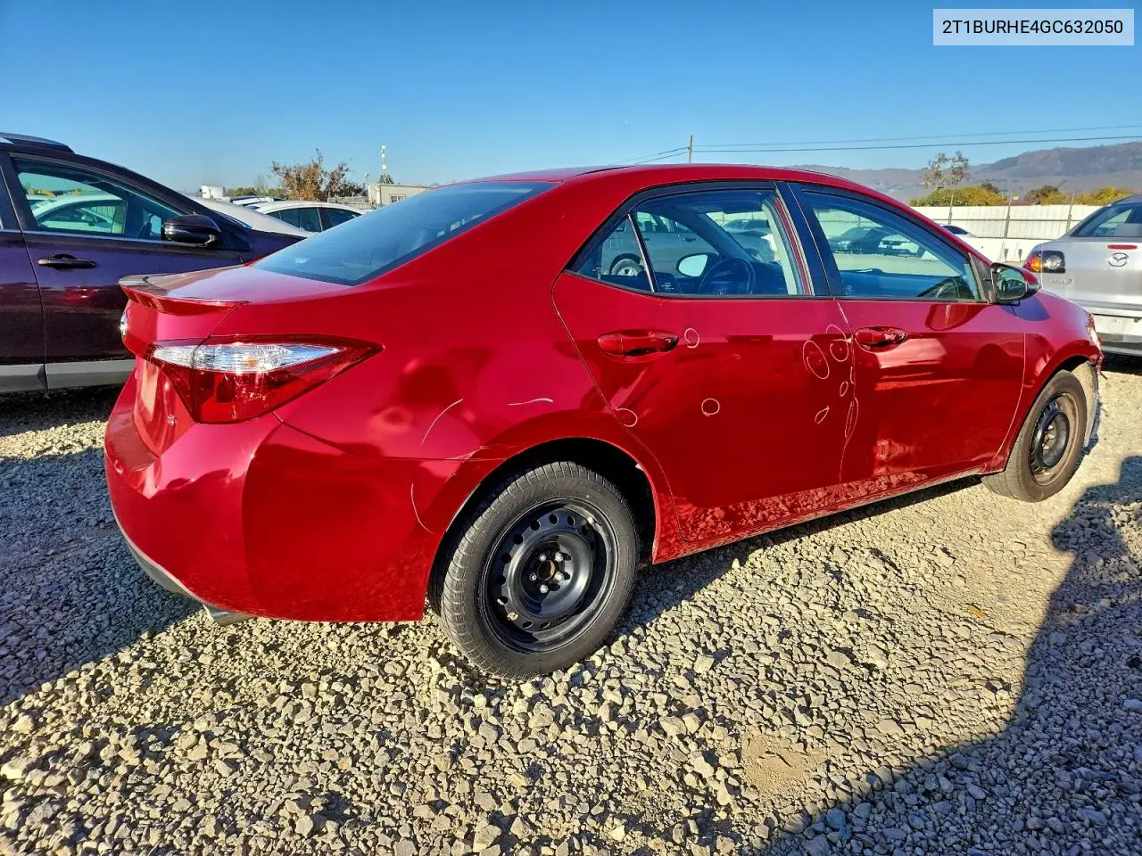 2T1BURHE4GC632050 2016 Toyota Corolla L