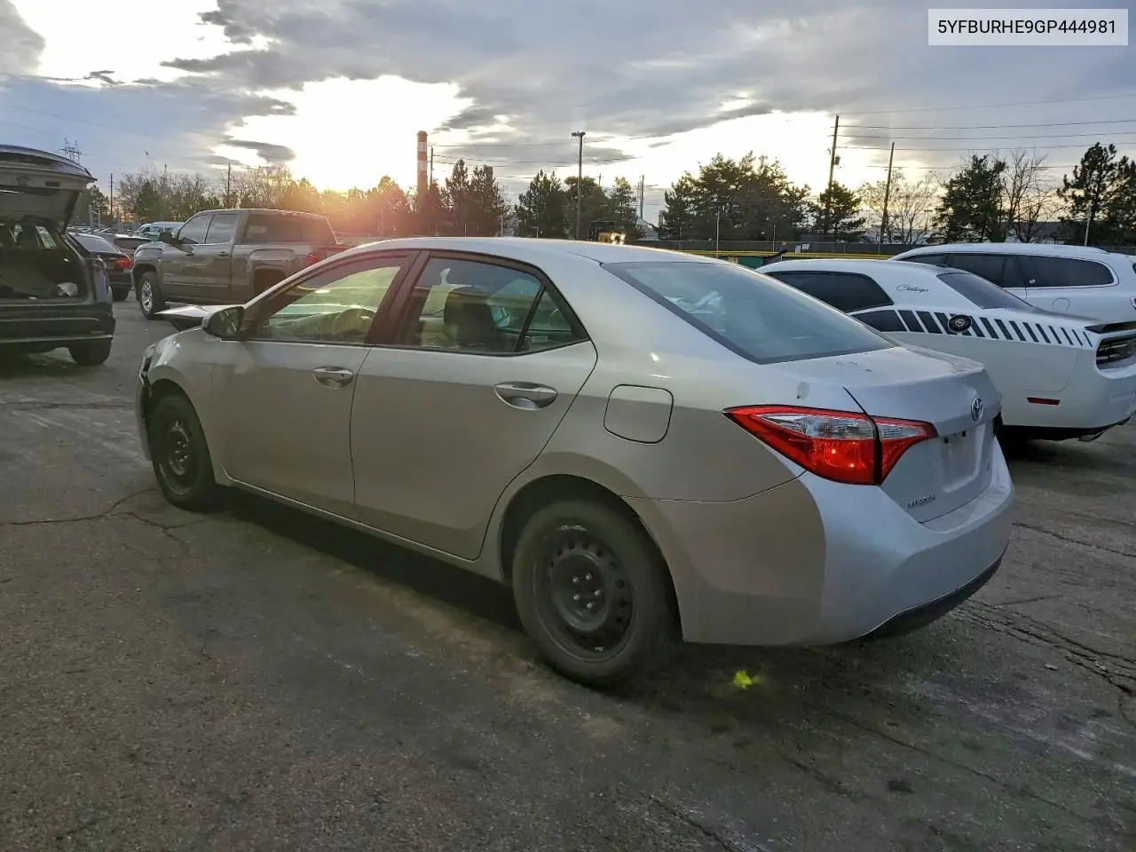 5YFBURHE9GP444981 2016 Toyota Corolla L