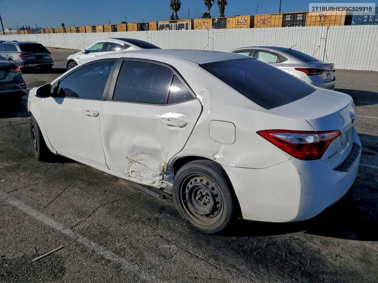 2T1BURHE3GC529315 2016 Toyota Corolla L