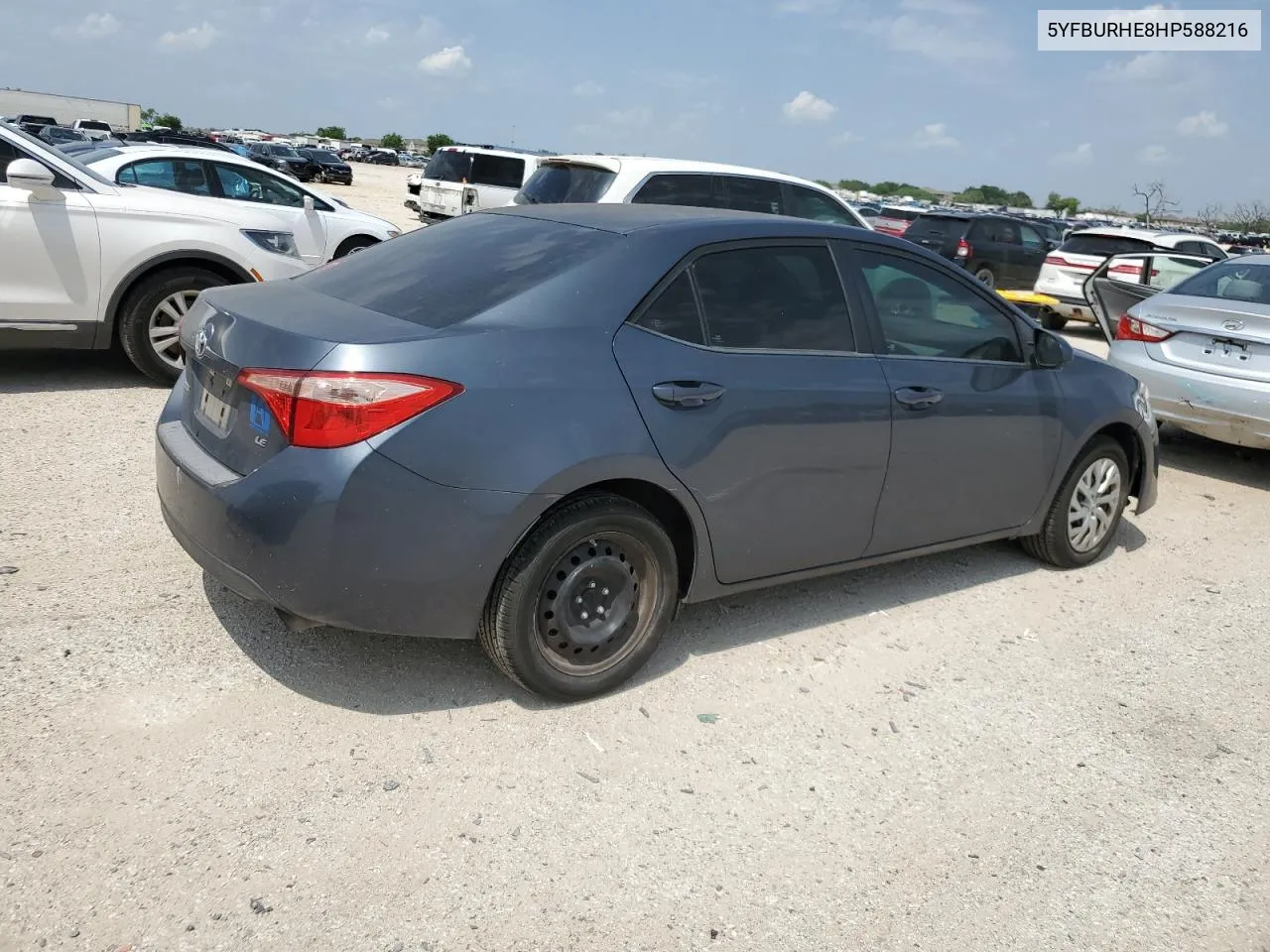 2017 Toyota Corolla L VIN: 5YFBURHE8HP588216 Lot: 58128054