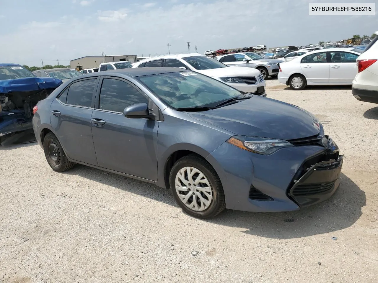 2017 Toyota Corolla L VIN: 5YFBURHE8HP588216 Lot: 58128054