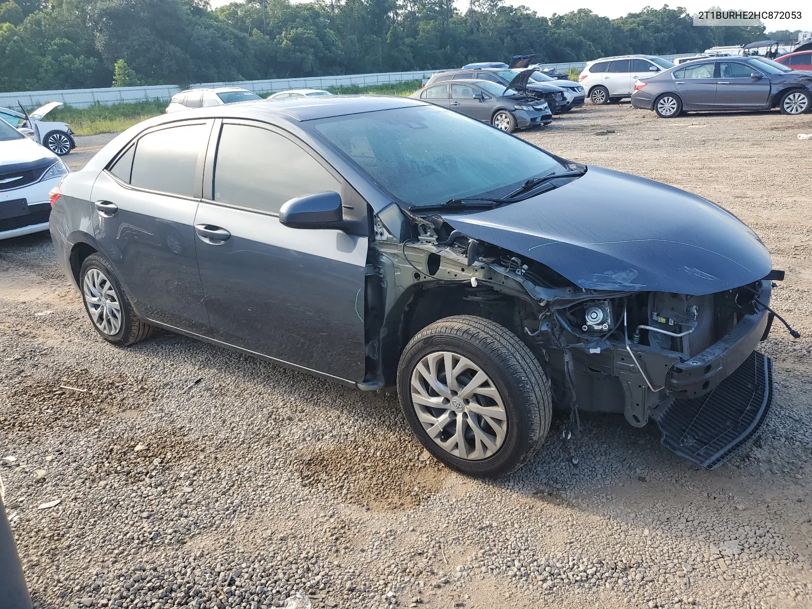 2017 Toyota Corolla L VIN: 2T1BURHE2HC872053 Lot: 62640124