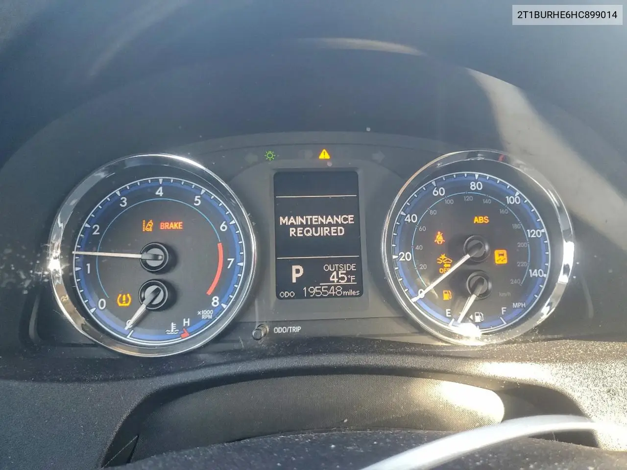 2T1BURHE6HC899014 2017 Toyota Corolla L