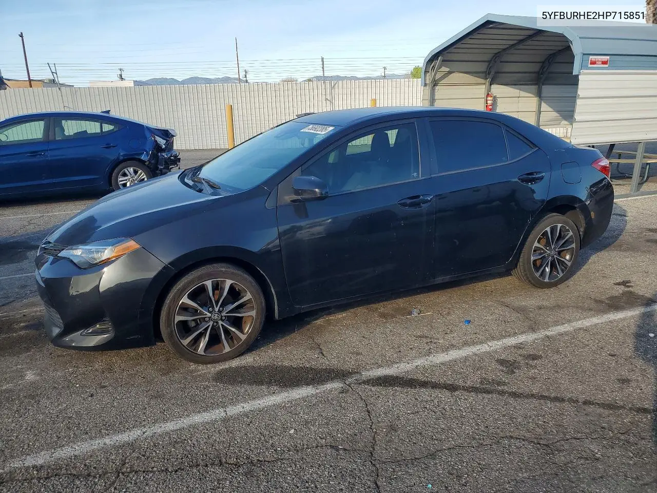 5YFBURHE2HP715851 2017 Toyota Corolla L