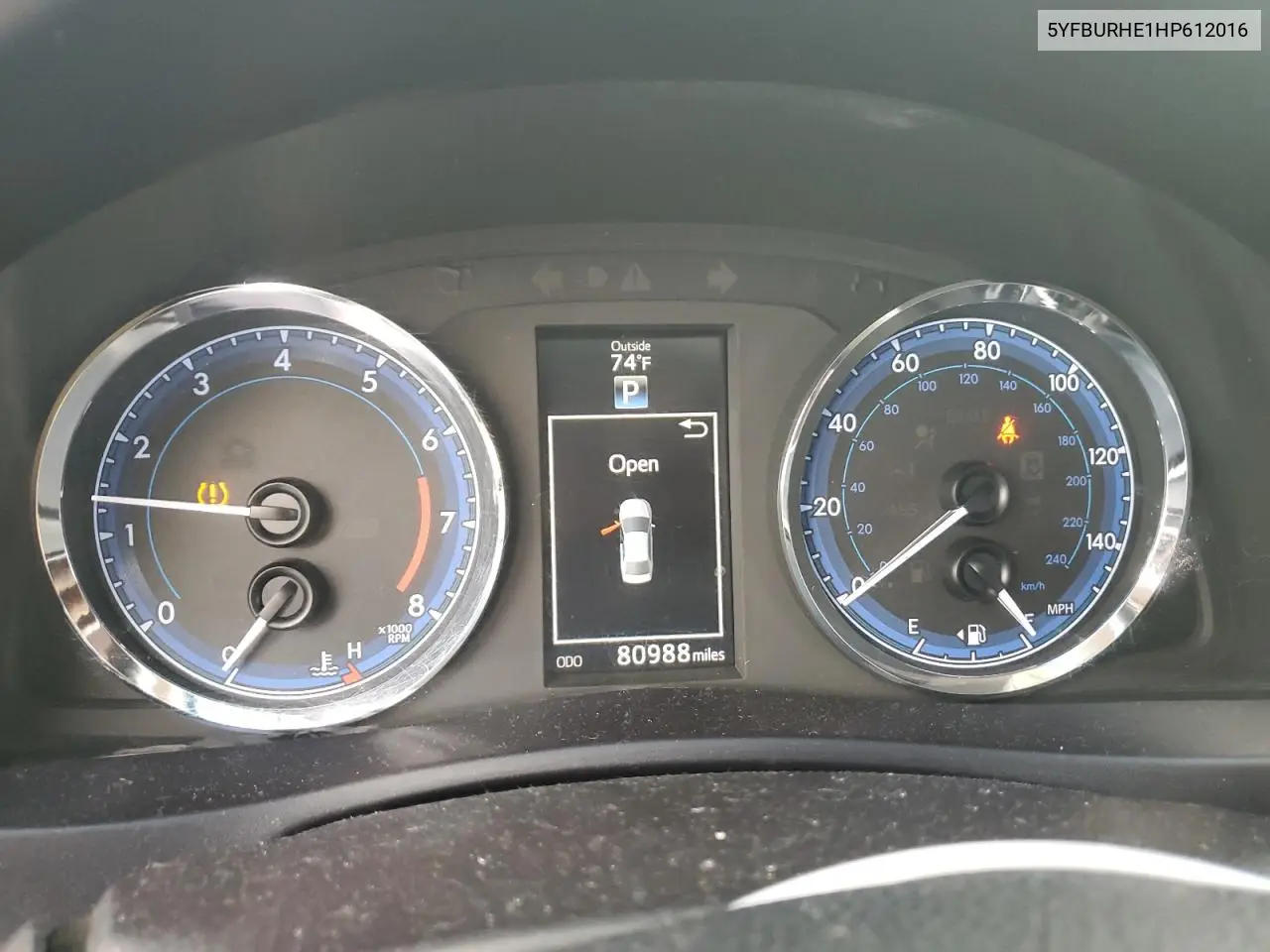 5YFBURHE1HP612016 2017 Toyota Corolla L