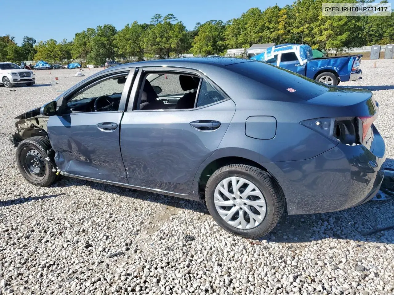 5YFBURHE0HP731417 2017 Toyota Corolla L