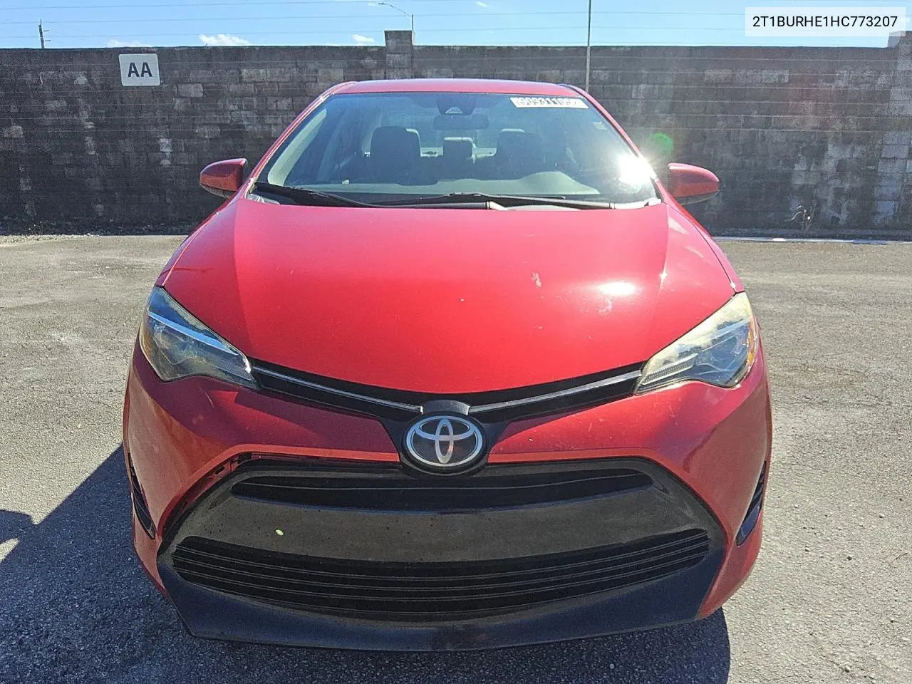 2T1BURHE1HC773207 2017 Toyota Corolla L
