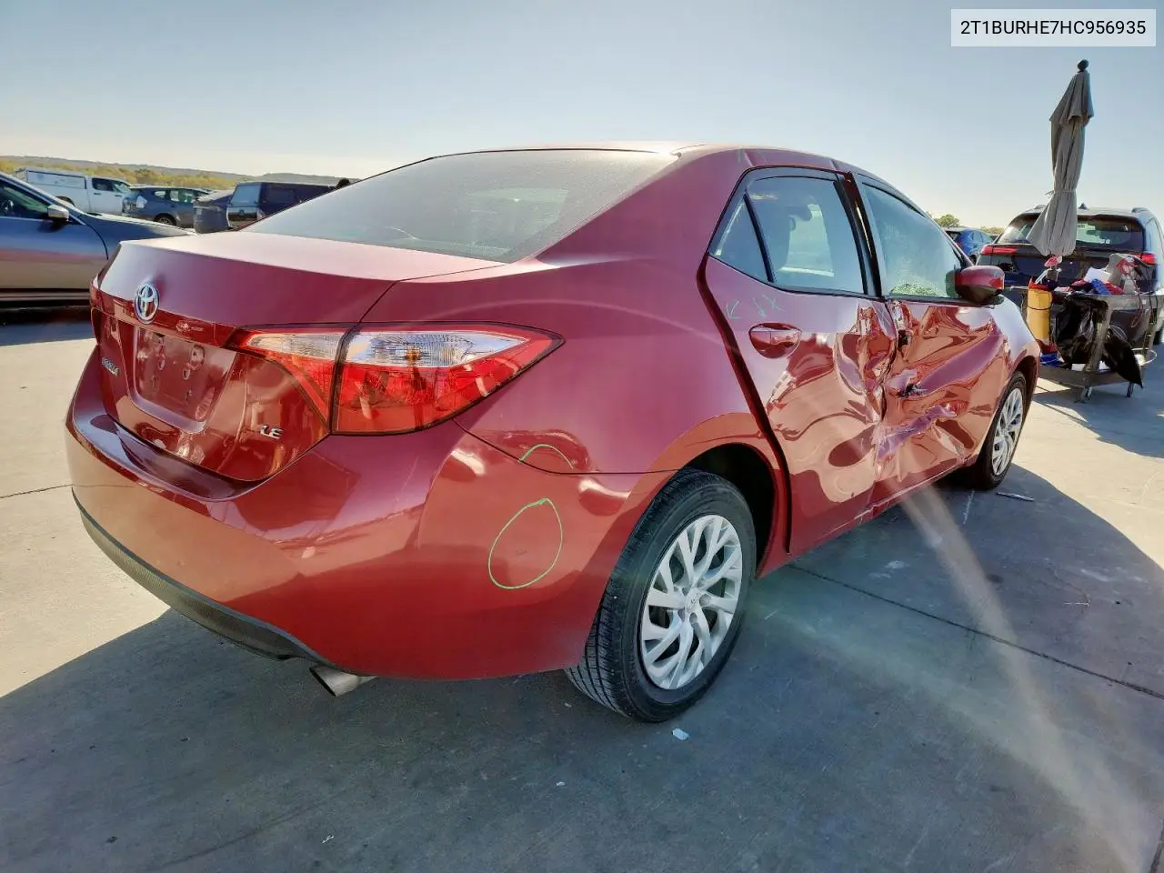 2T1BURHE7HC956935 2017 Toyota Corolla L