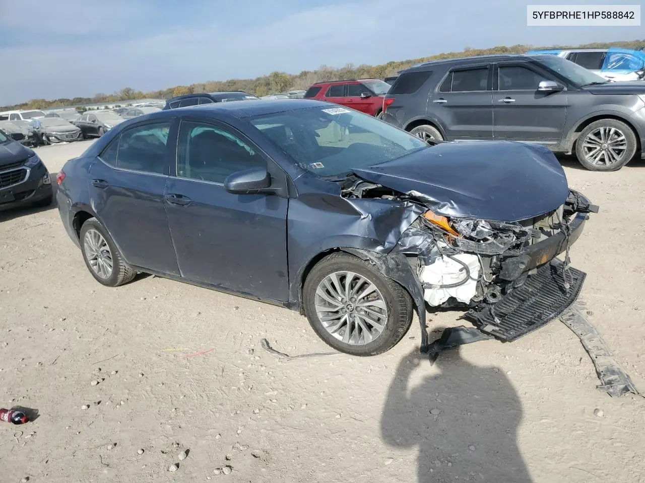 5YFBPRHE1HP588842 2017 Toyota Corolla Le Eco