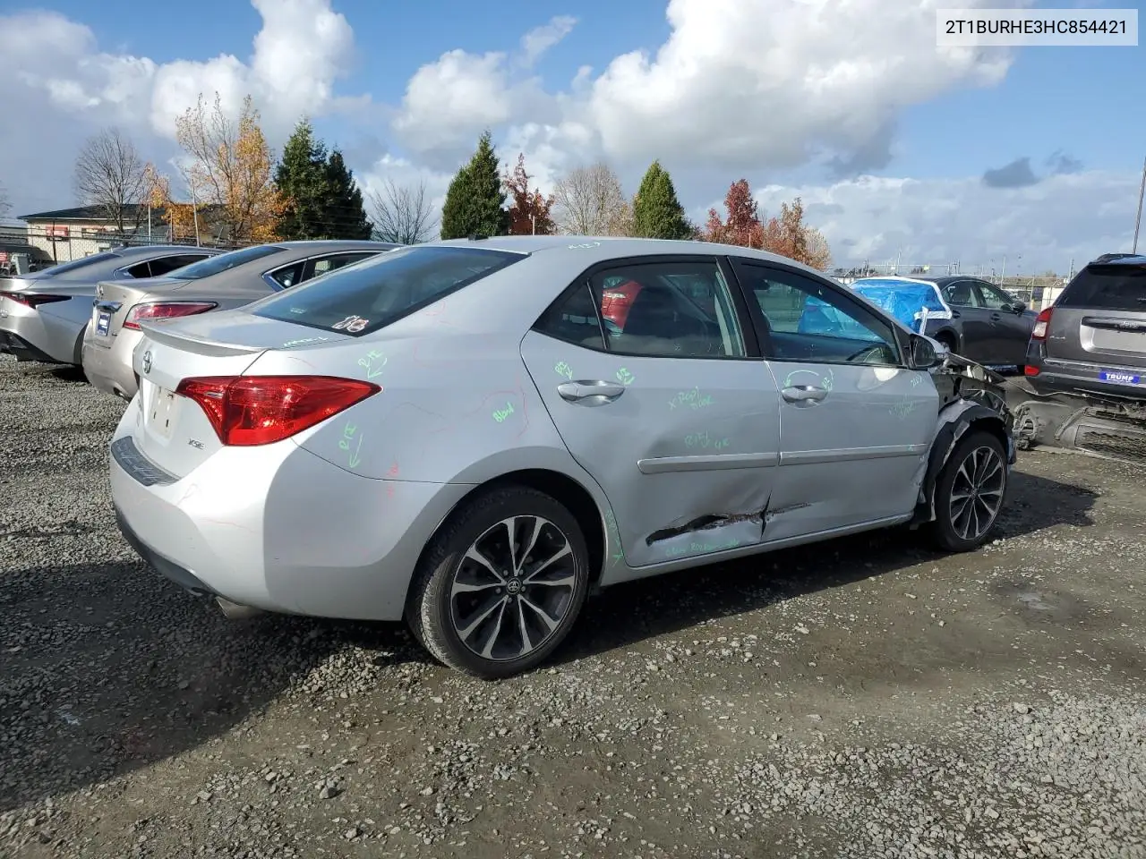 2T1BURHE3HC854421 2017 Toyota Corolla L