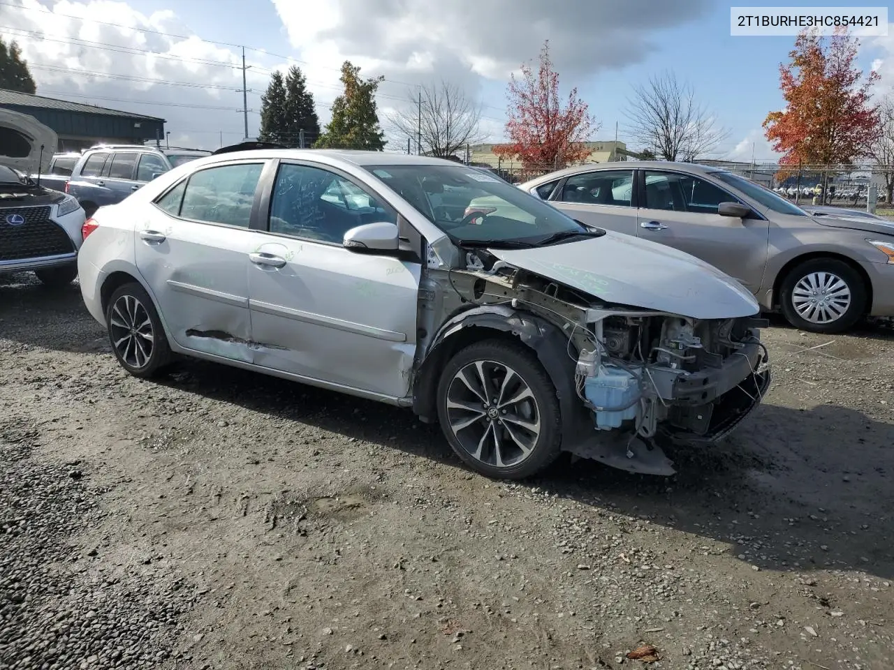 2T1BURHE3HC854421 2017 Toyota Corolla L