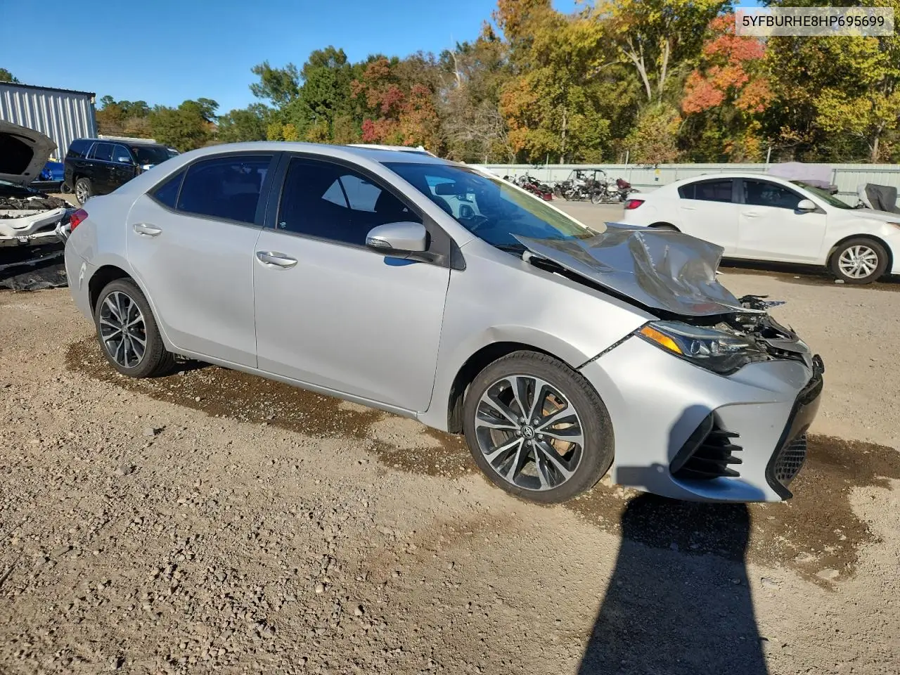 5YFBURHE8HP695699 2017 Toyota Corolla L