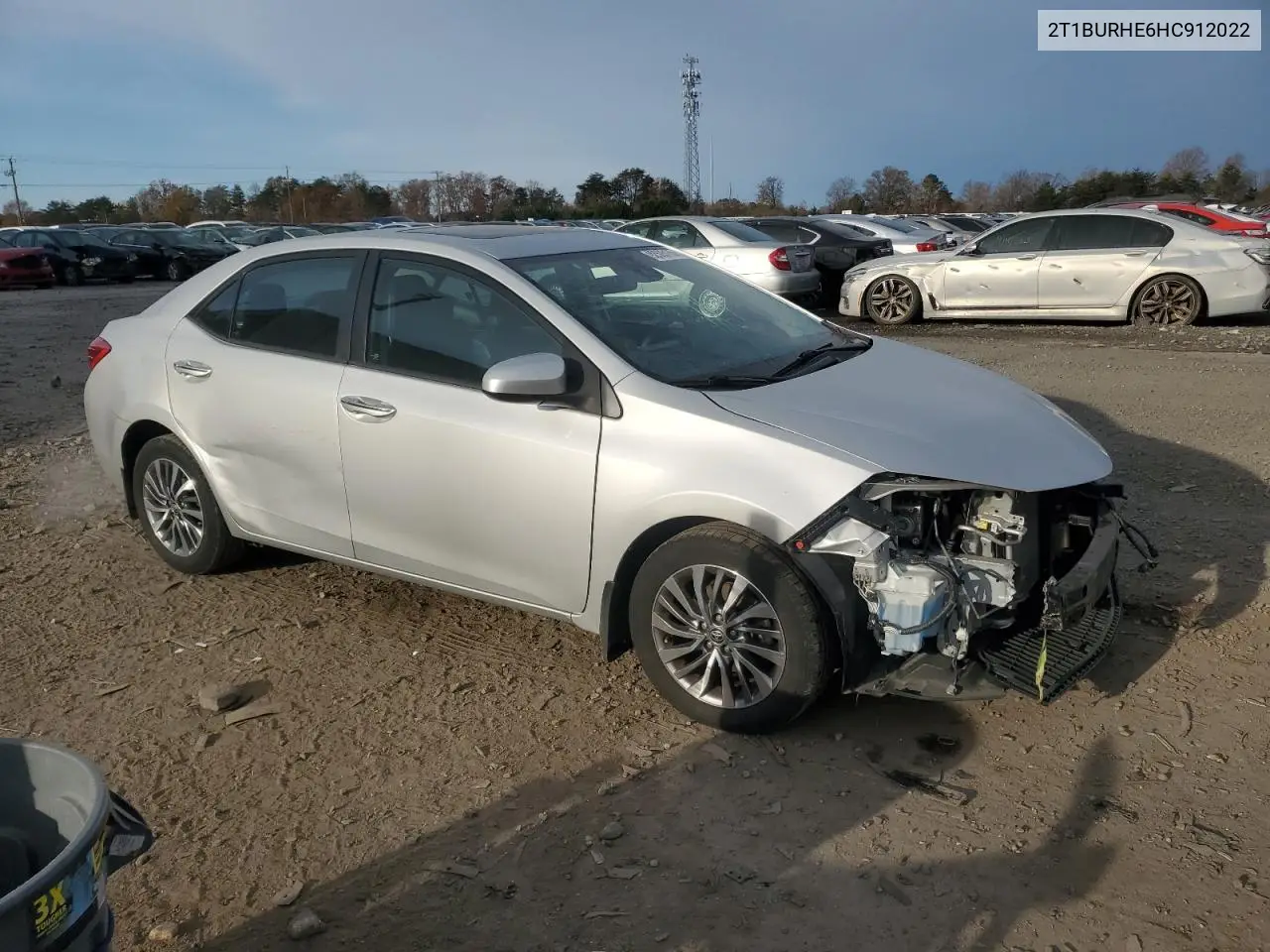 2T1BURHE6HC912022 2017 Toyota Corolla L