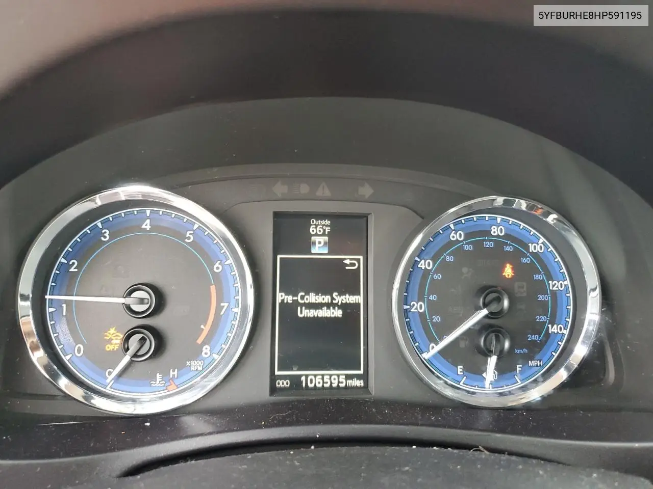 5YFBURHE8HP591195 2017 Toyota Corolla L