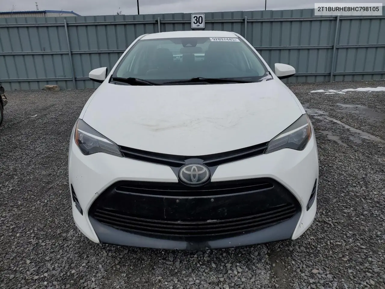 2T1BURHE8HC798105 2017 Toyota Corolla L