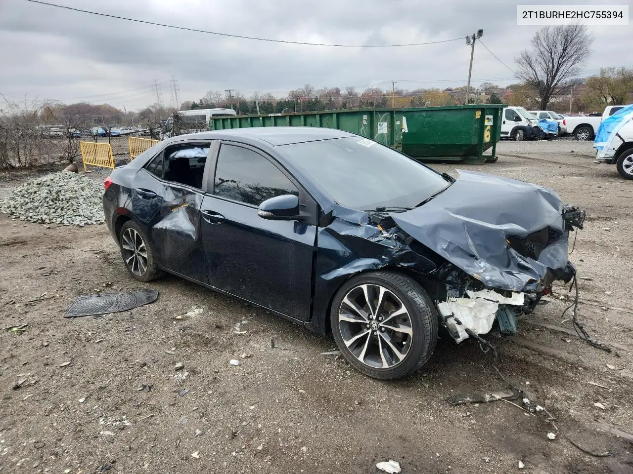 2T1BURHE2HC755394 2017 Toyota Corolla L