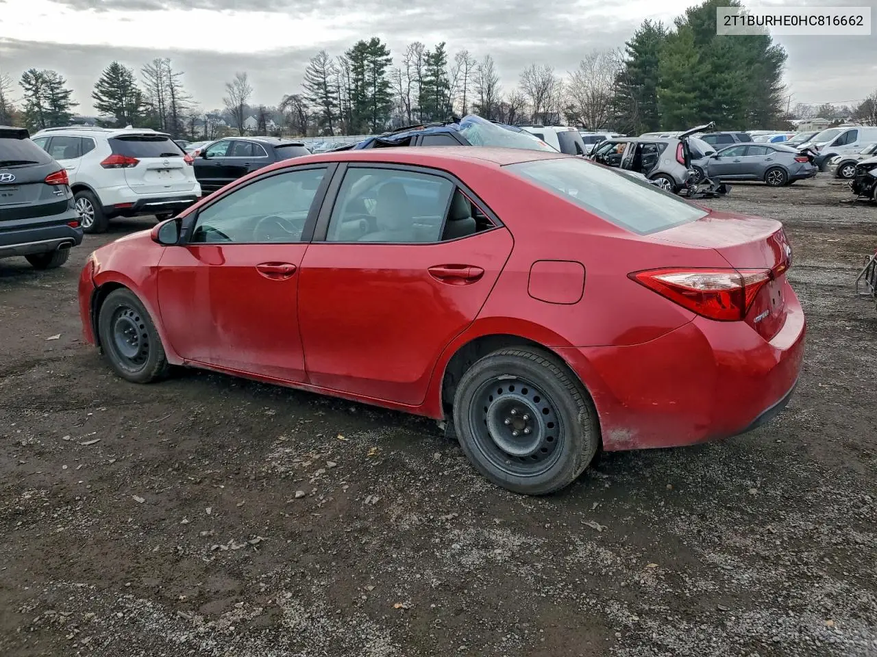 2T1BURHE0HC816662 2017 Toyota Corolla L