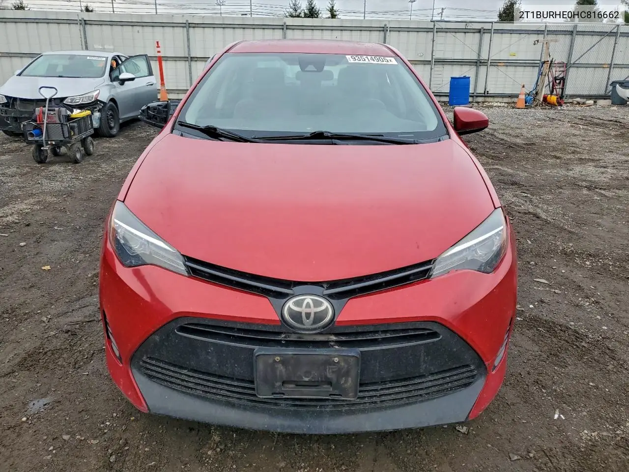 2T1BURHE0HC816662 2017 Toyota Corolla L
