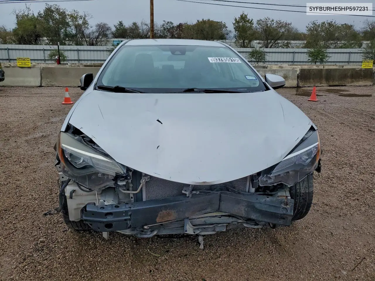 5YFBURHE5HP597231 2017 Toyota Corolla L
