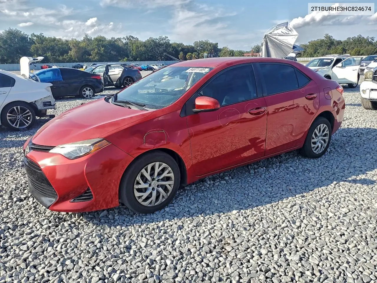 2T1BURHE3HC824674 2017 Toyota Corolla L