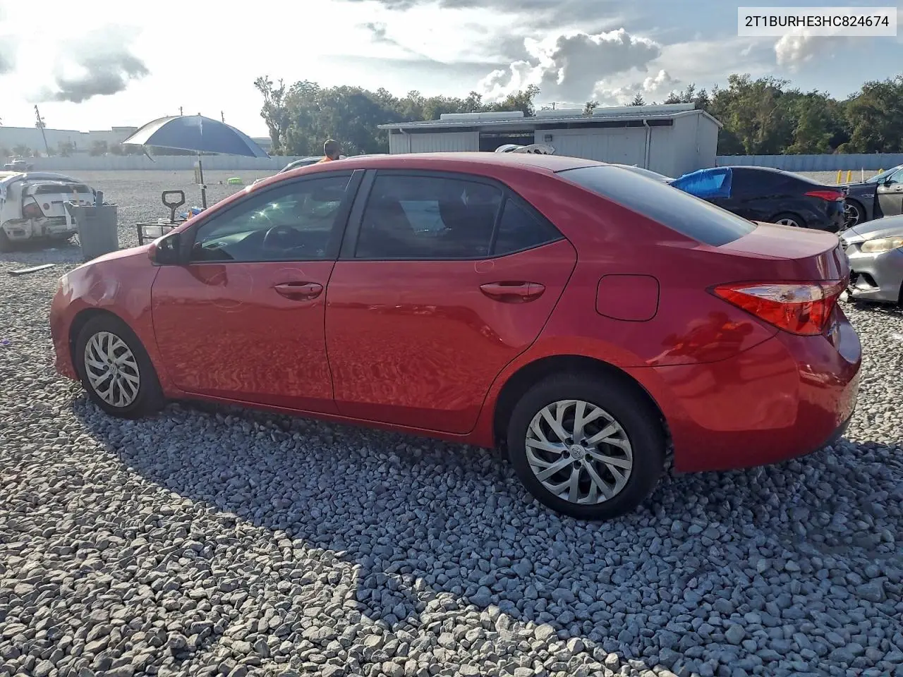2T1BURHE3HC824674 2017 Toyota Corolla L