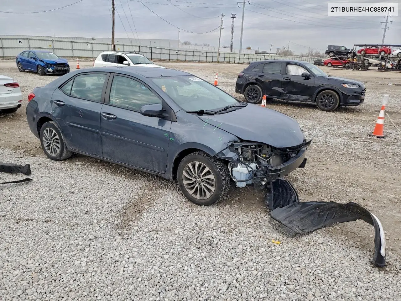 2T1BURHE4HC888741 2017 Toyota Corolla L