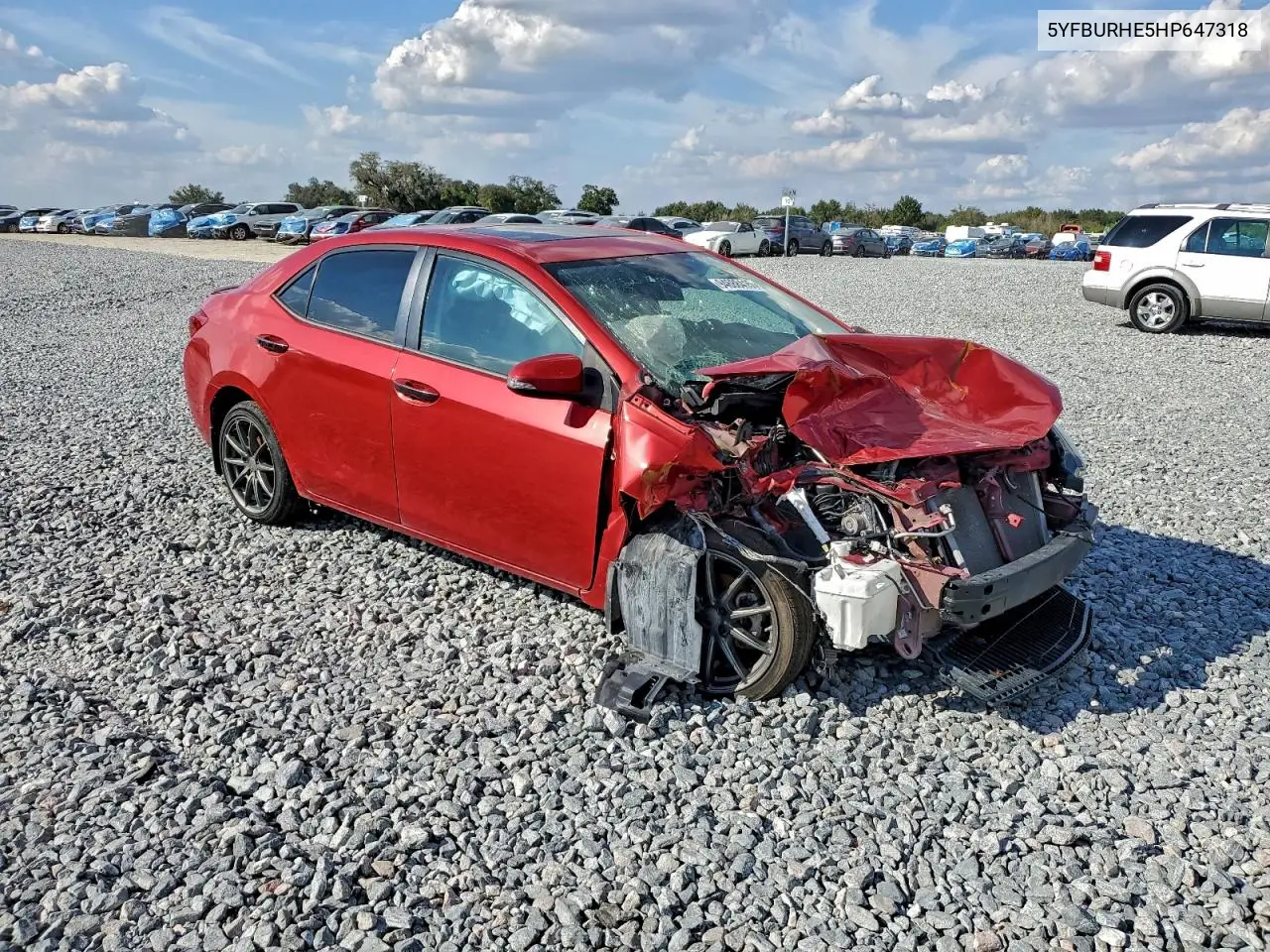 5YFBURHE5HP647318 2017 Toyota Corolla L