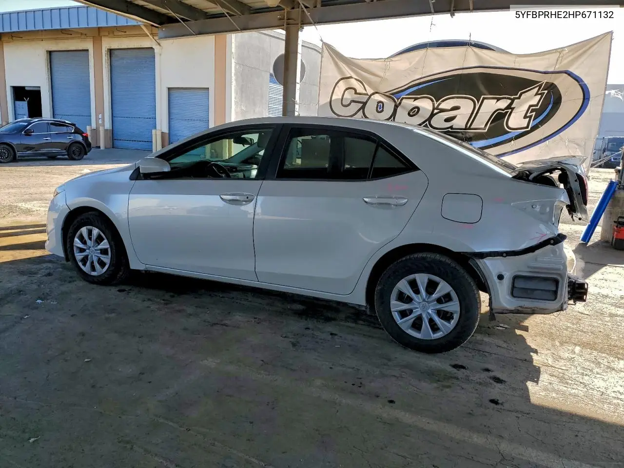 5YFBPRHE2HP671132 2017 Toyota Corolla Le Eco