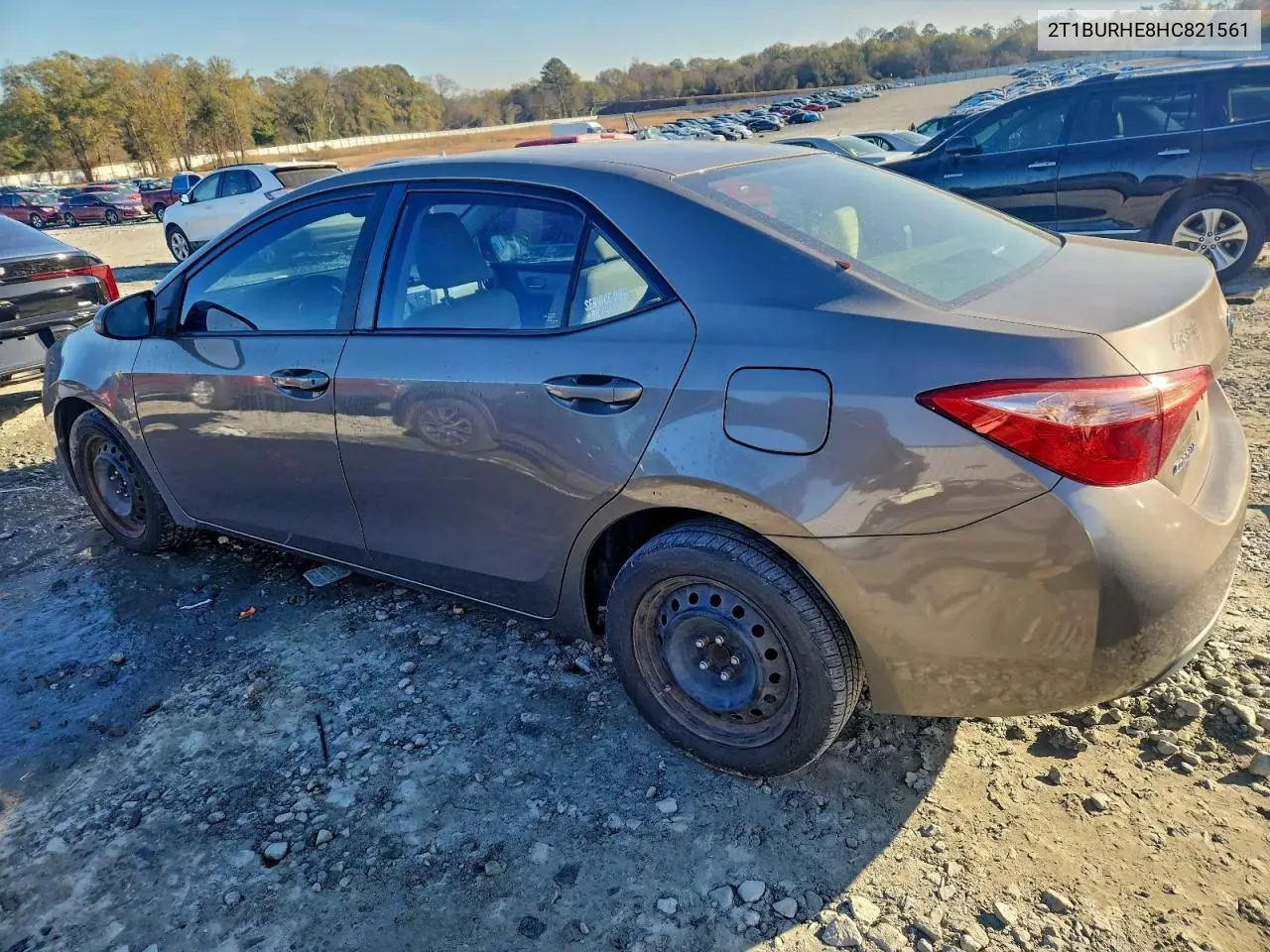 2T1BURHE8HC821561 2017 Toyota Corolla L