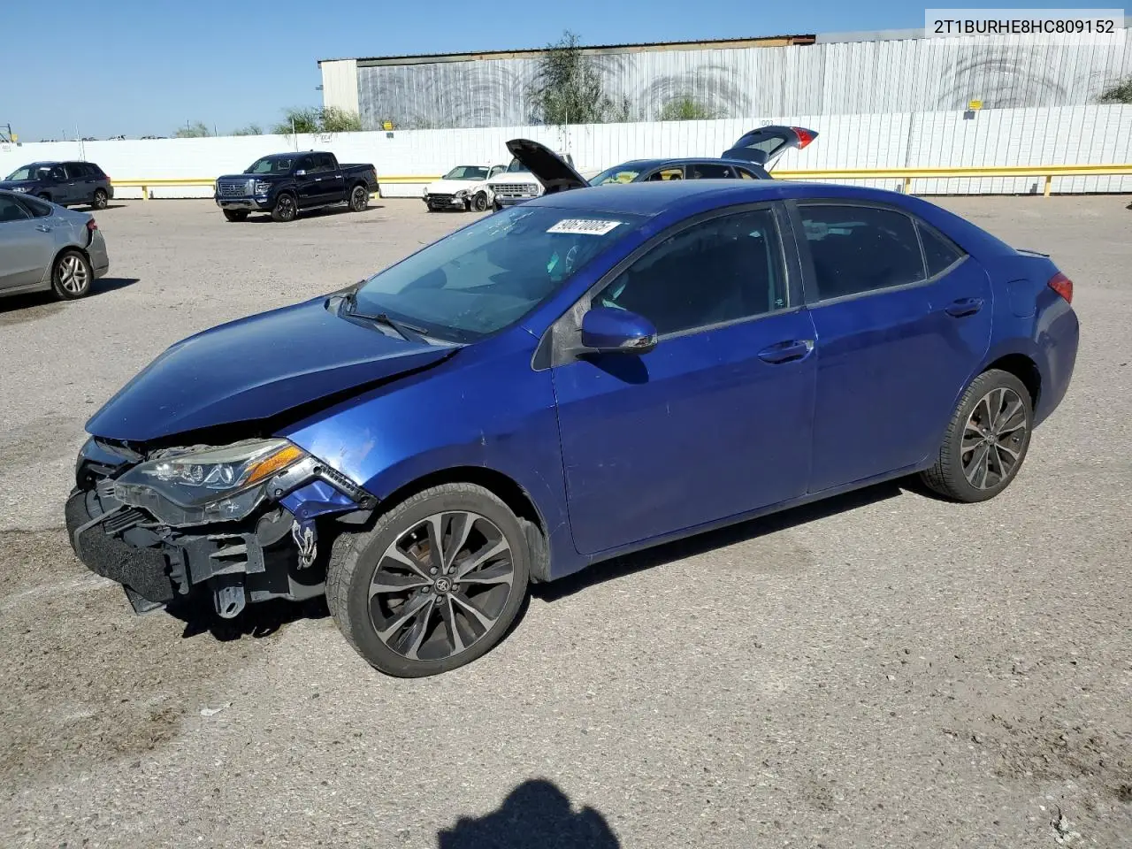 2T1BURHE8HC809152 2017 Toyota Corolla L
