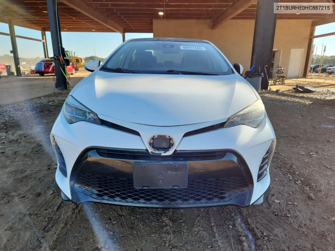 2T1BURHE0HC887215 2017 Toyota Corolla L