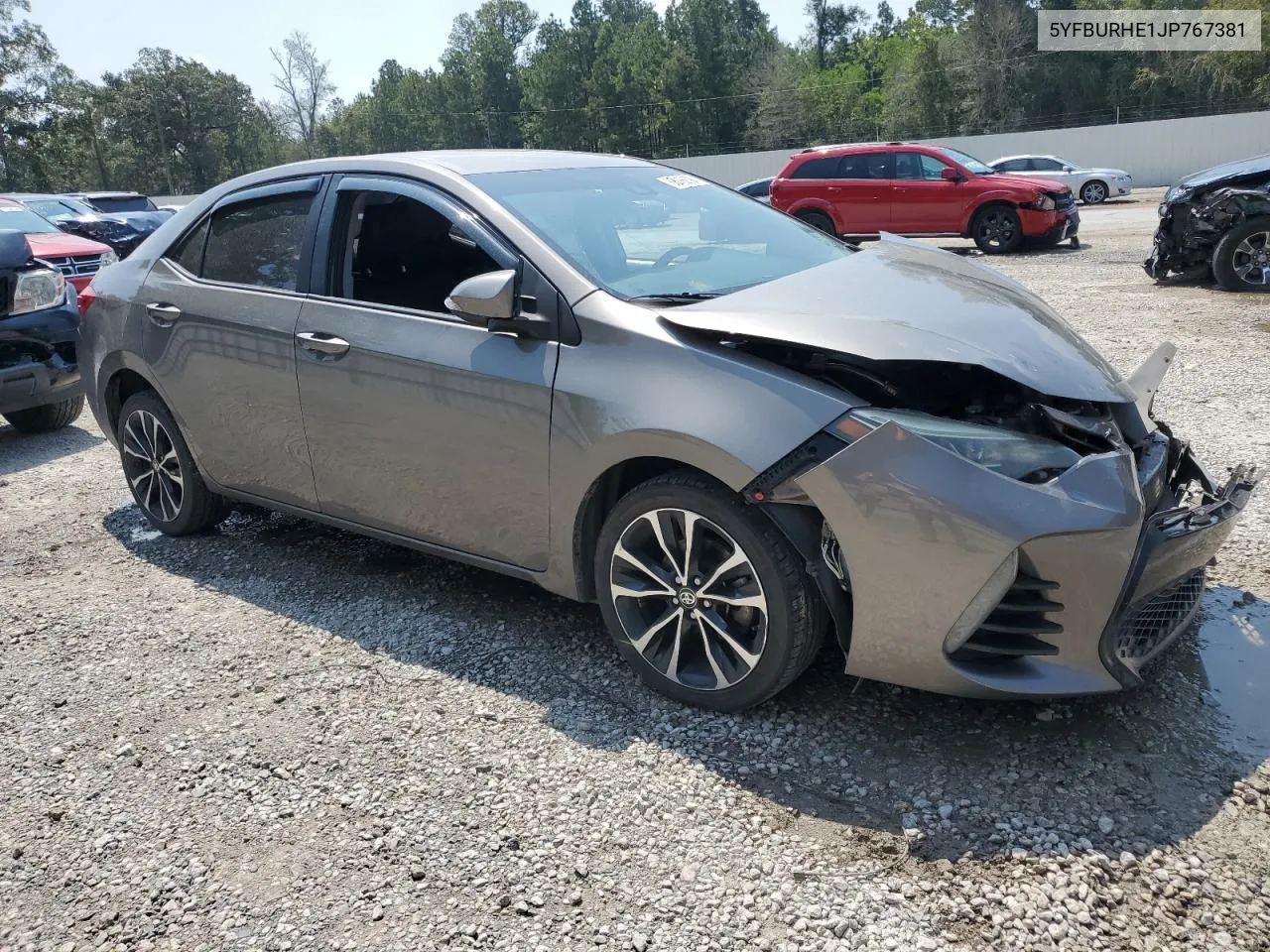 2018 Toyota Corolla L VIN: 5YFBURHE1JP767381 Lot: 68366594