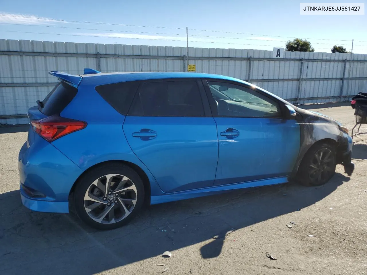 2018 Toyota Corolla Im VIN: JTNKARJE6JJ561427 Lot: 71218844