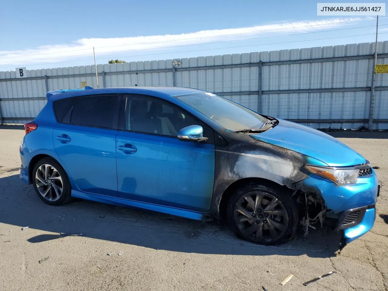 2018 Toyota Corolla Im VIN: JTNKARJE6JJ561427 Lot: 71218844