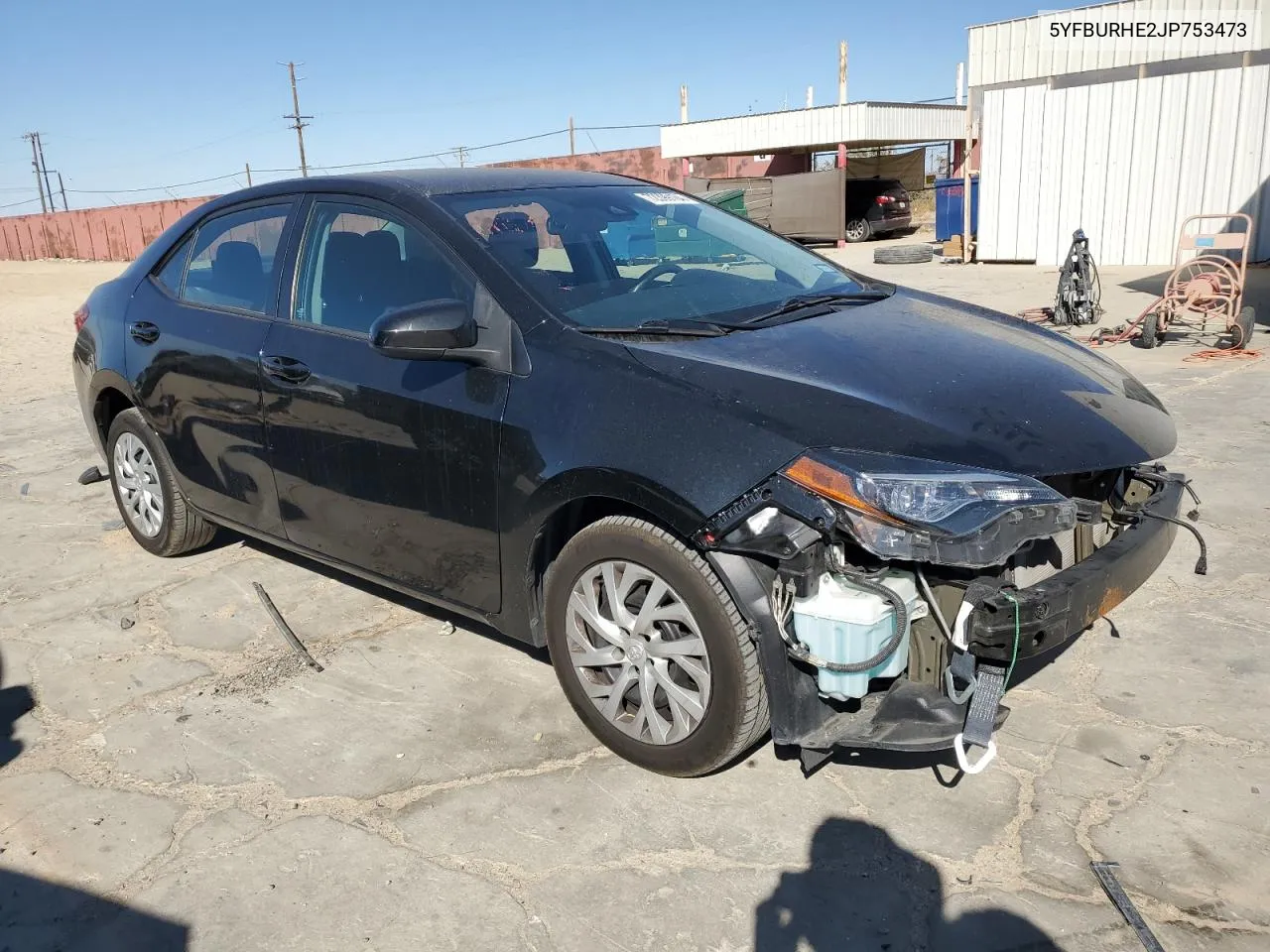 2018 Toyota Corolla L VIN: 5YFBURHE2JP753473 Lot: 72399164