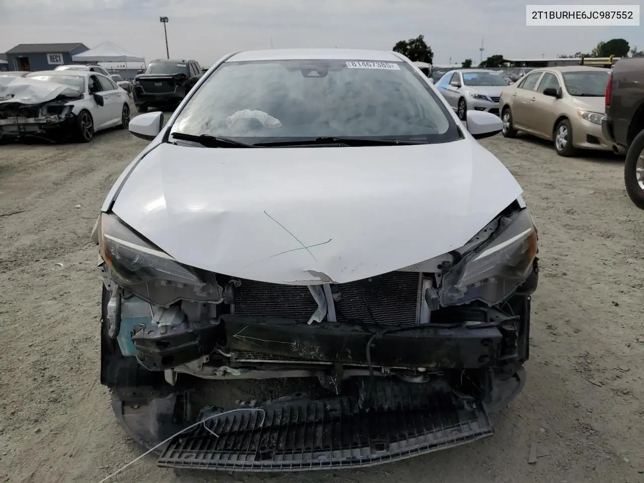 2T1BURHE6JC987552 2018 Toyota Corolla L