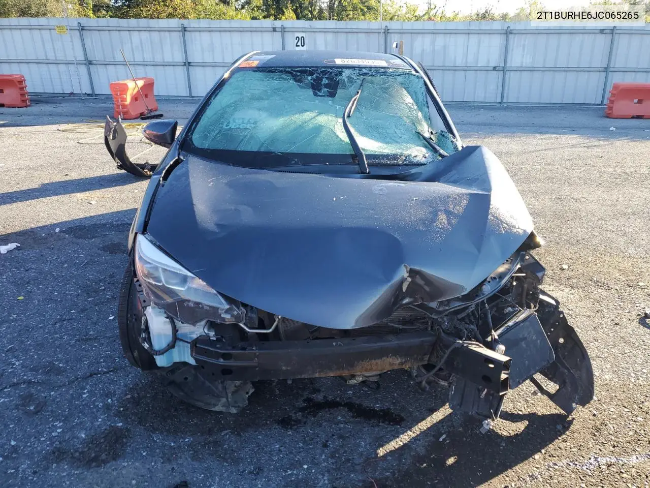 2T1BURHE6JC065265 2018 Toyota Corolla L
