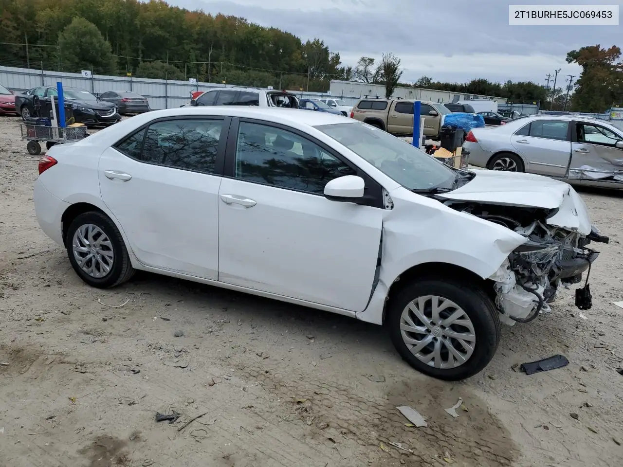 2T1BURHE5JC069453 2018 Toyota Corolla L
