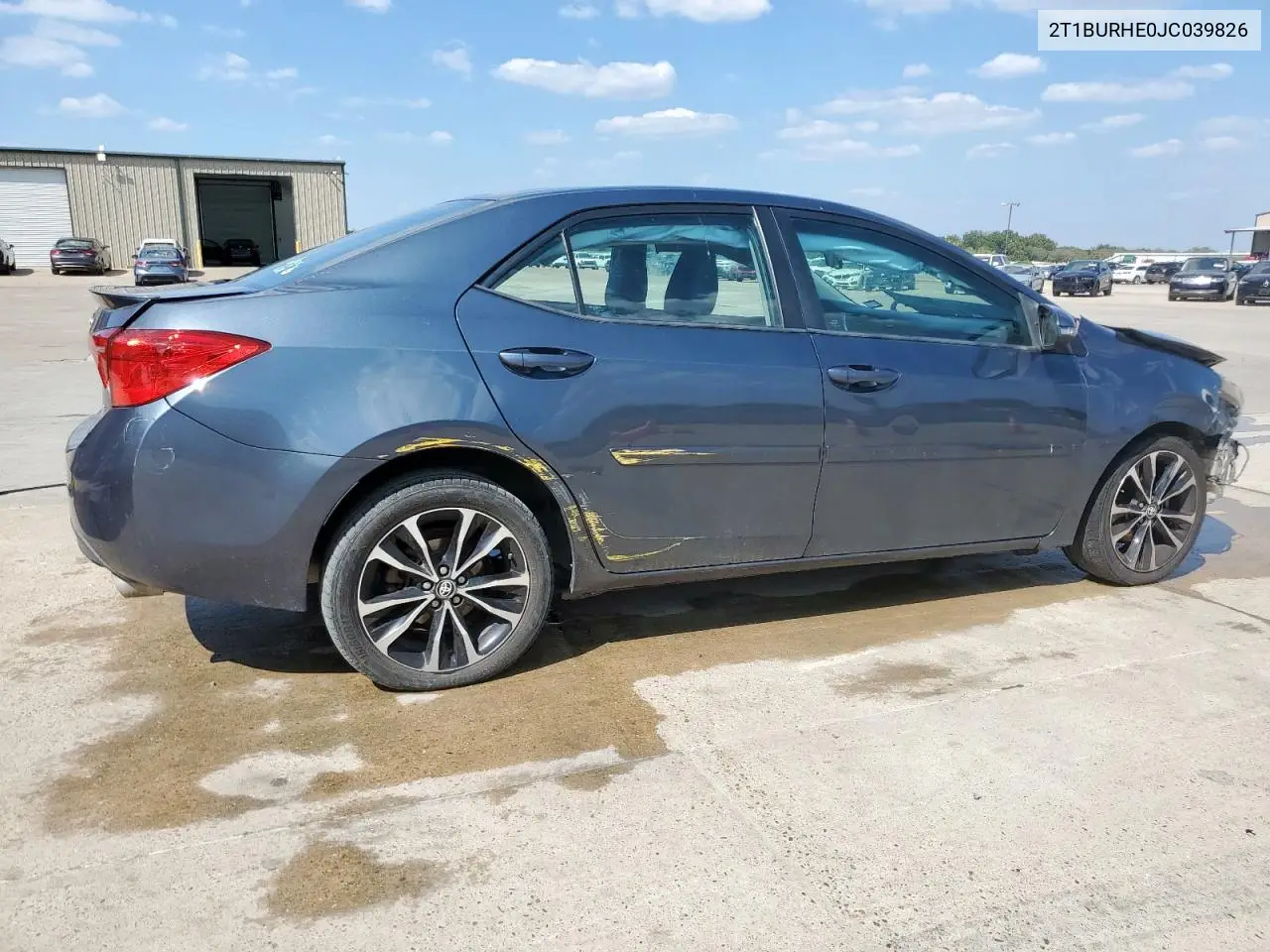 2T1BURHE0JC039826 2018 Toyota Corolla L