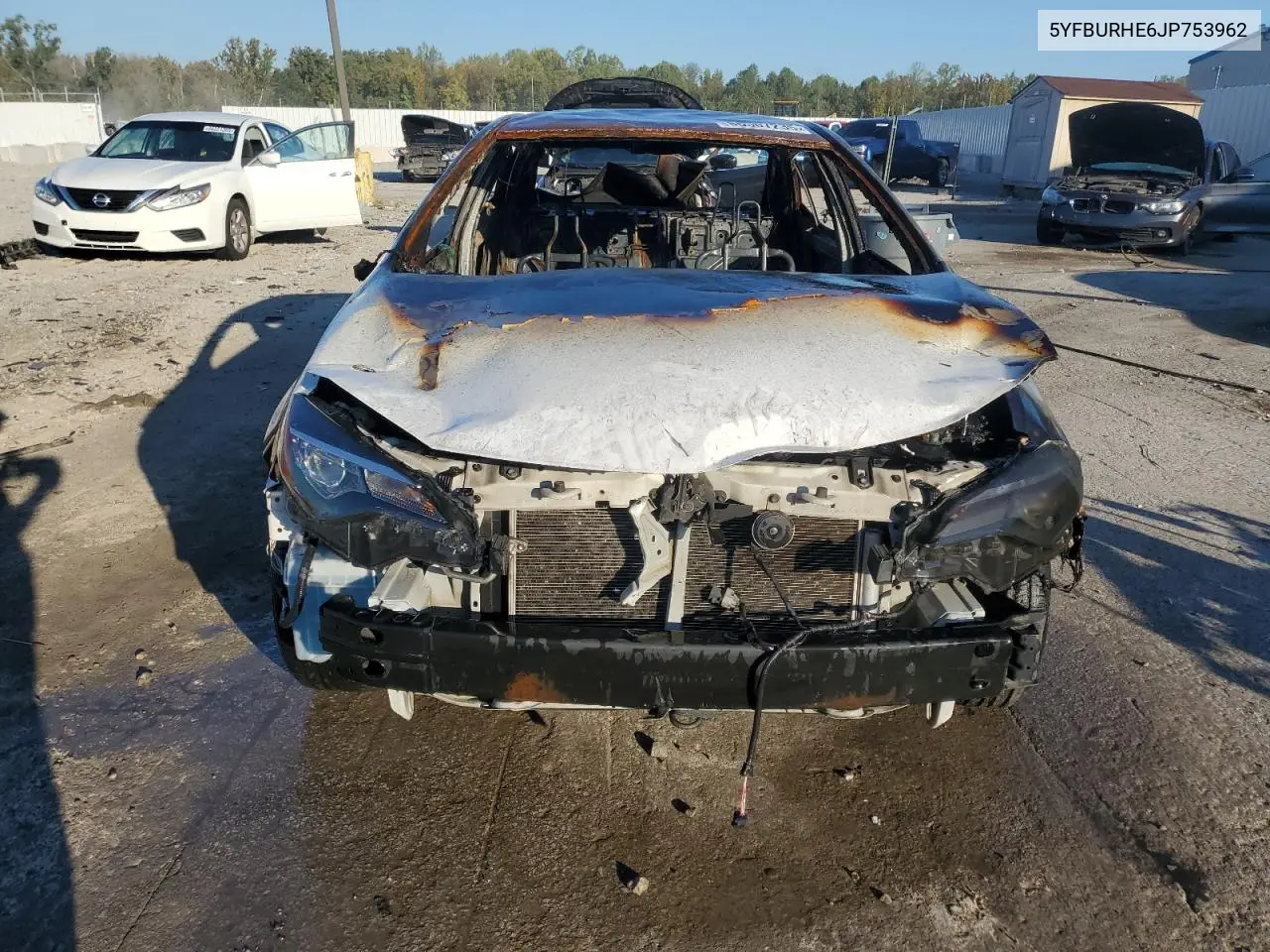 5YFBURHE6JP753962 2018 Toyota Corolla L