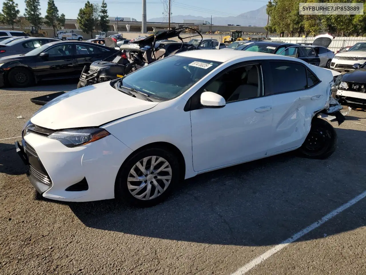 5YFBURHE7JP853889 2018 Toyota Corolla L