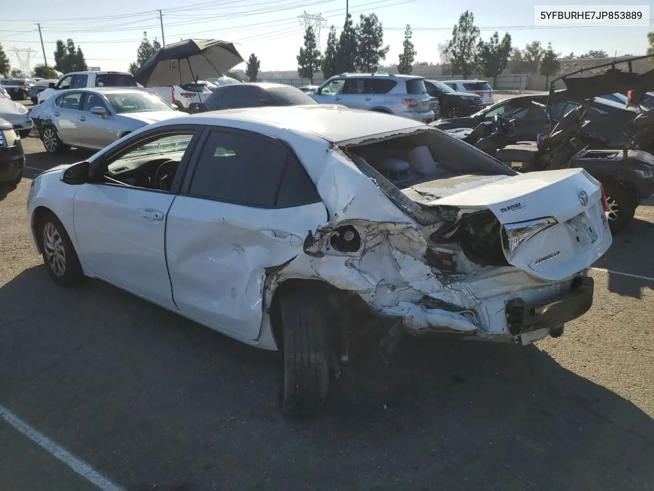 5YFBURHE7JP853889 2018 Toyota Corolla L