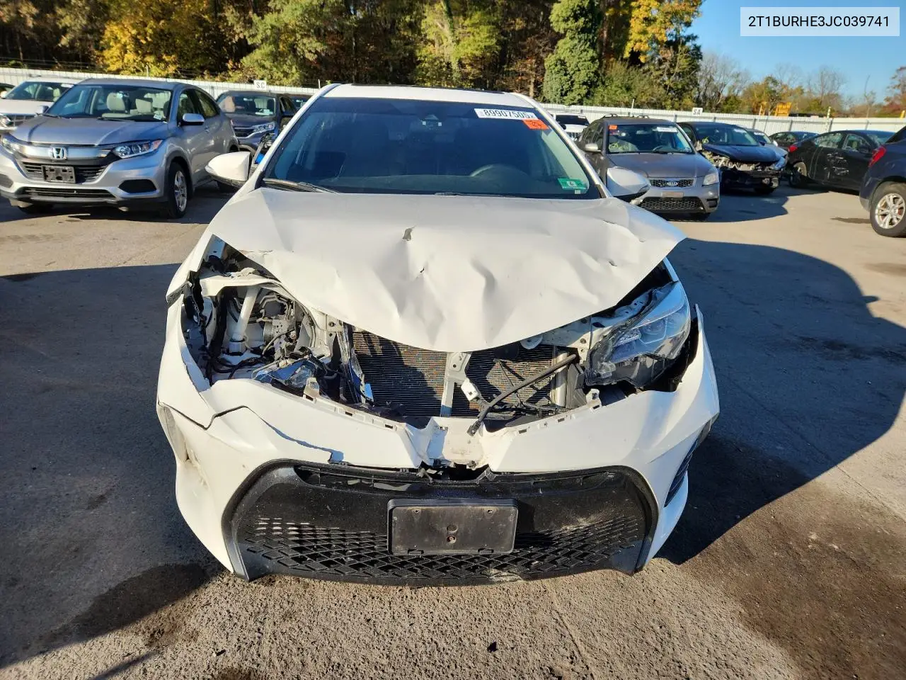 2T1BURHE3JC039741 2018 Toyota Corolla L