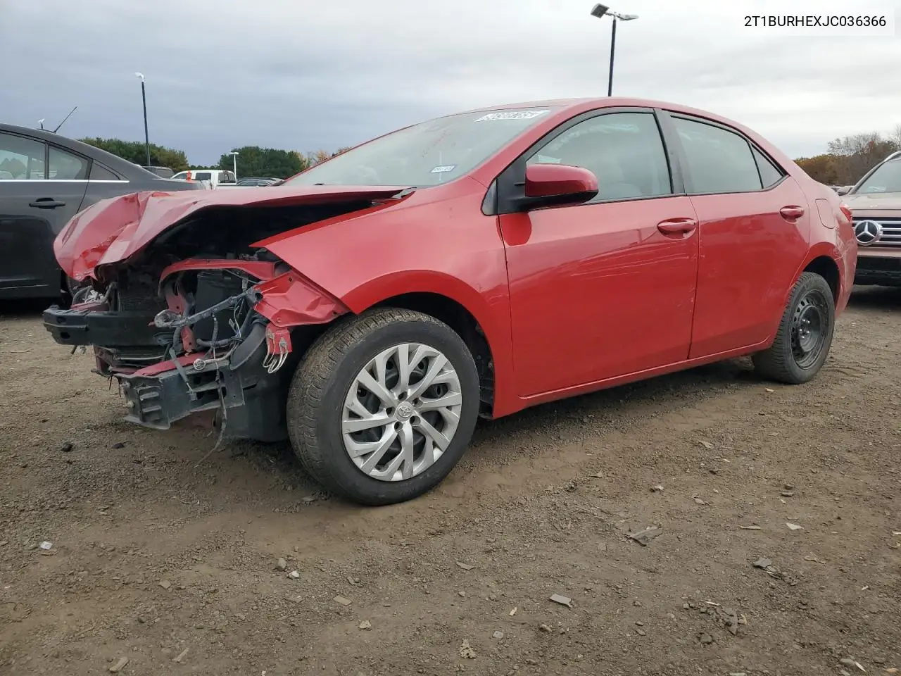 2T1BURHEXJC036366 2018 Toyota Corolla L